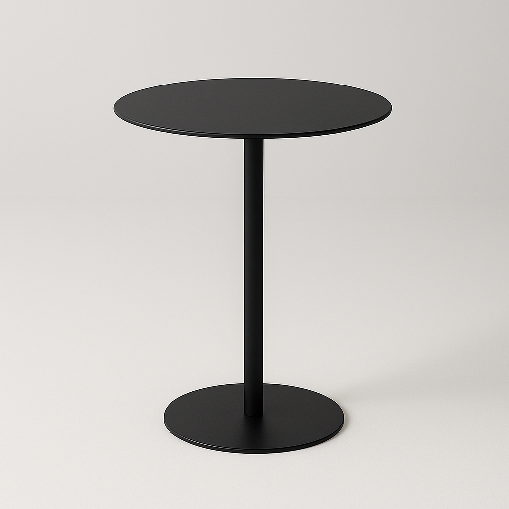 OWESCO Modern Red Metal Side Table – Minimalist Accent Table for Living Room & Office