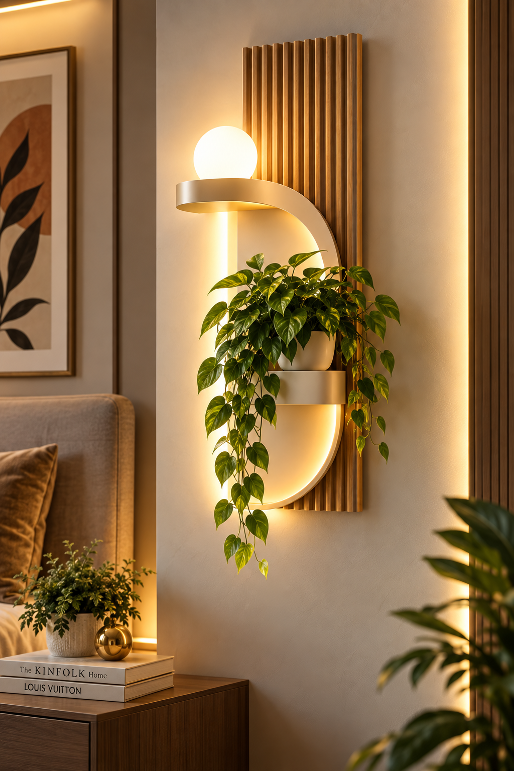 Luna LED Wall Art with Shelf (Copy)