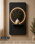 Black Circle Glow LED Wall Art