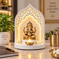 Ganesha Mini Mandir LED Stand