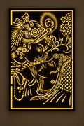 Diwali Special Radha Krishna LED Wall Art – Divine Golden Backlit Wall Decor