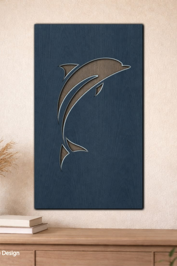 Elegant Dolphin 3D Wall Art