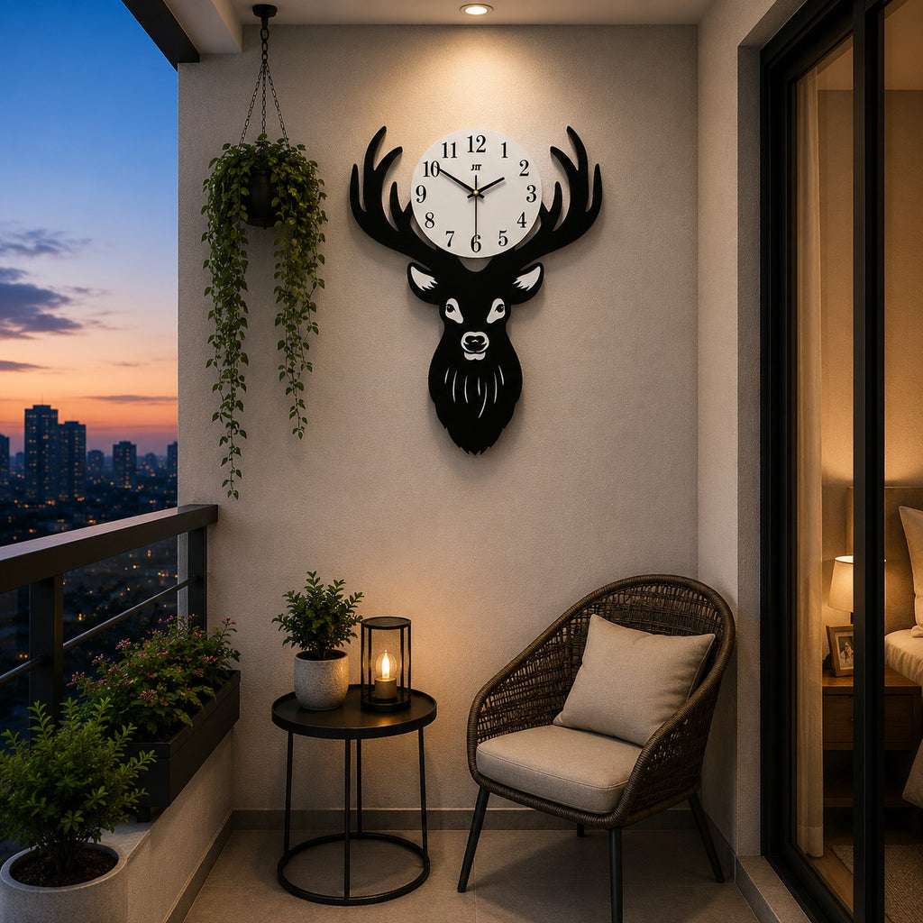 Deer Head Wall Clock – Modern Statement Decor 🦌⏰