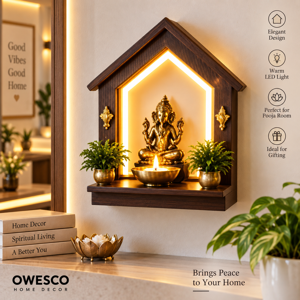 Wall Mounted Mini Mandir