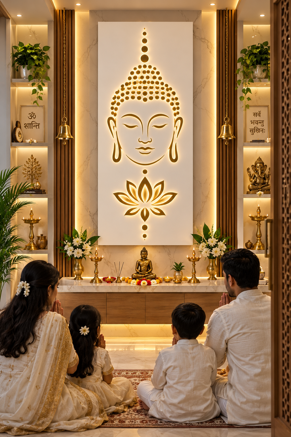 Buddha Mandir Wall Art