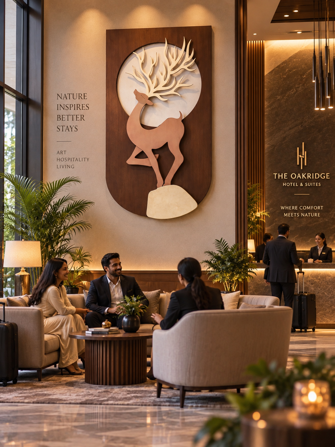 Premium Deer Wall Art for Café & Restaurant 🦌✨