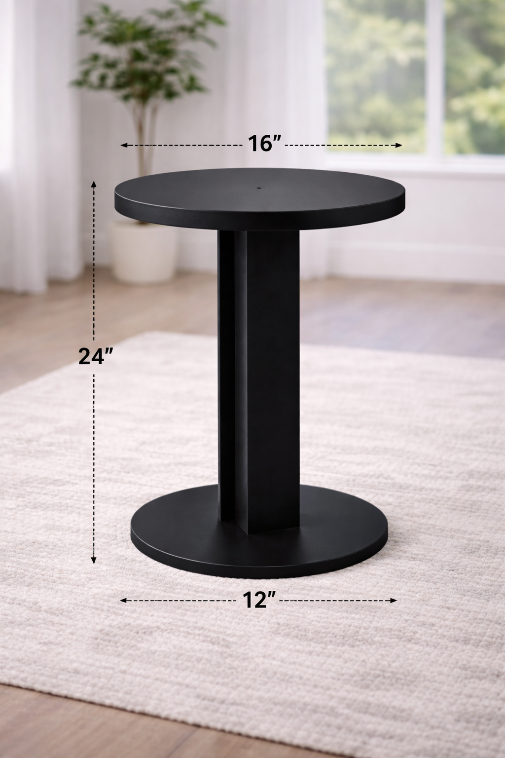 Modern Round Side Table for Sofa & Bedside