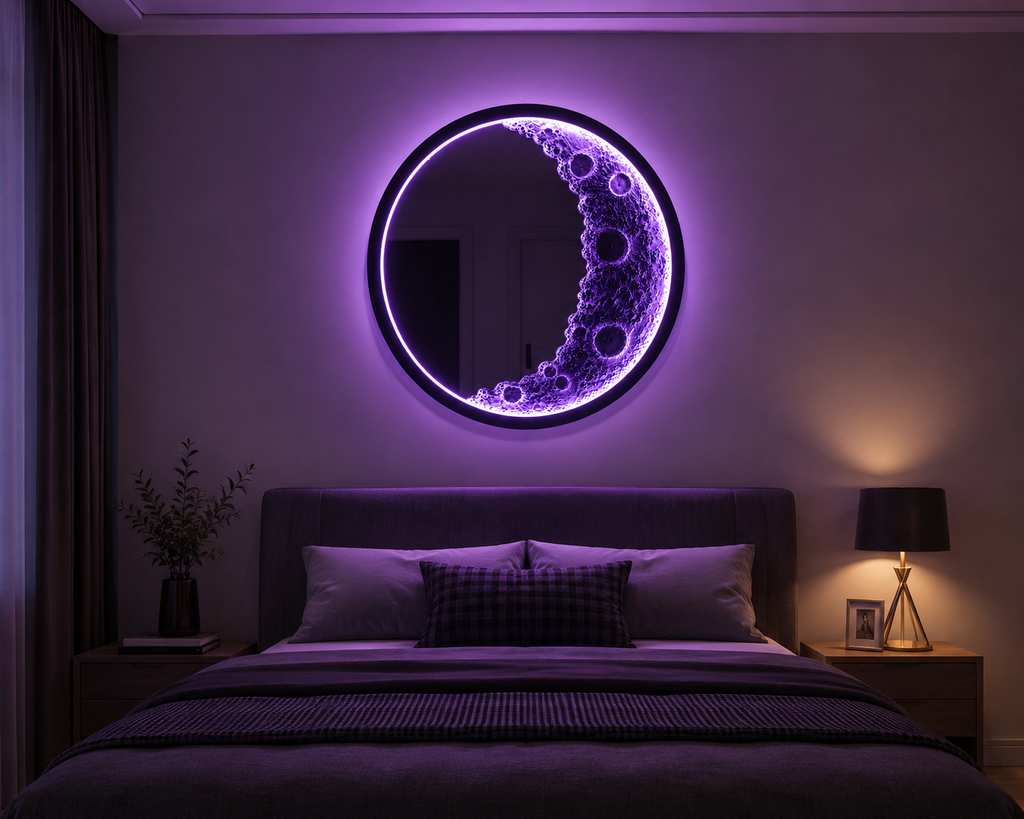 MoonGlow RGB LED Wall Mirror