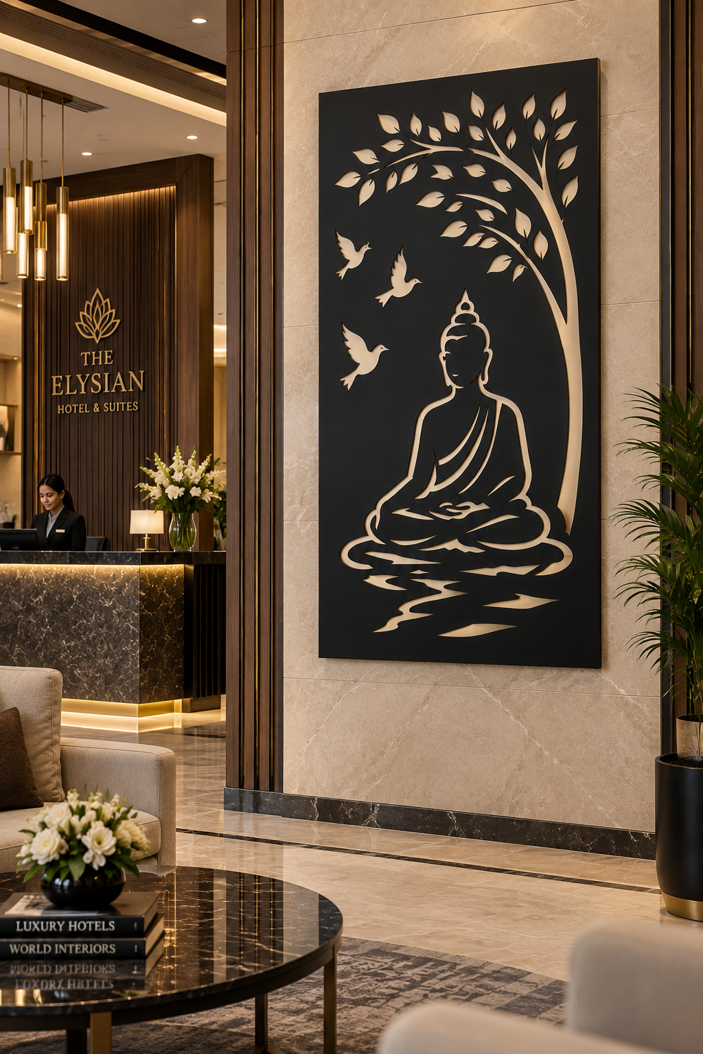 Luxury Buddha Tree Wall Art