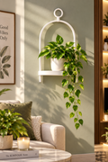 Arca White Wall Planter Shelf