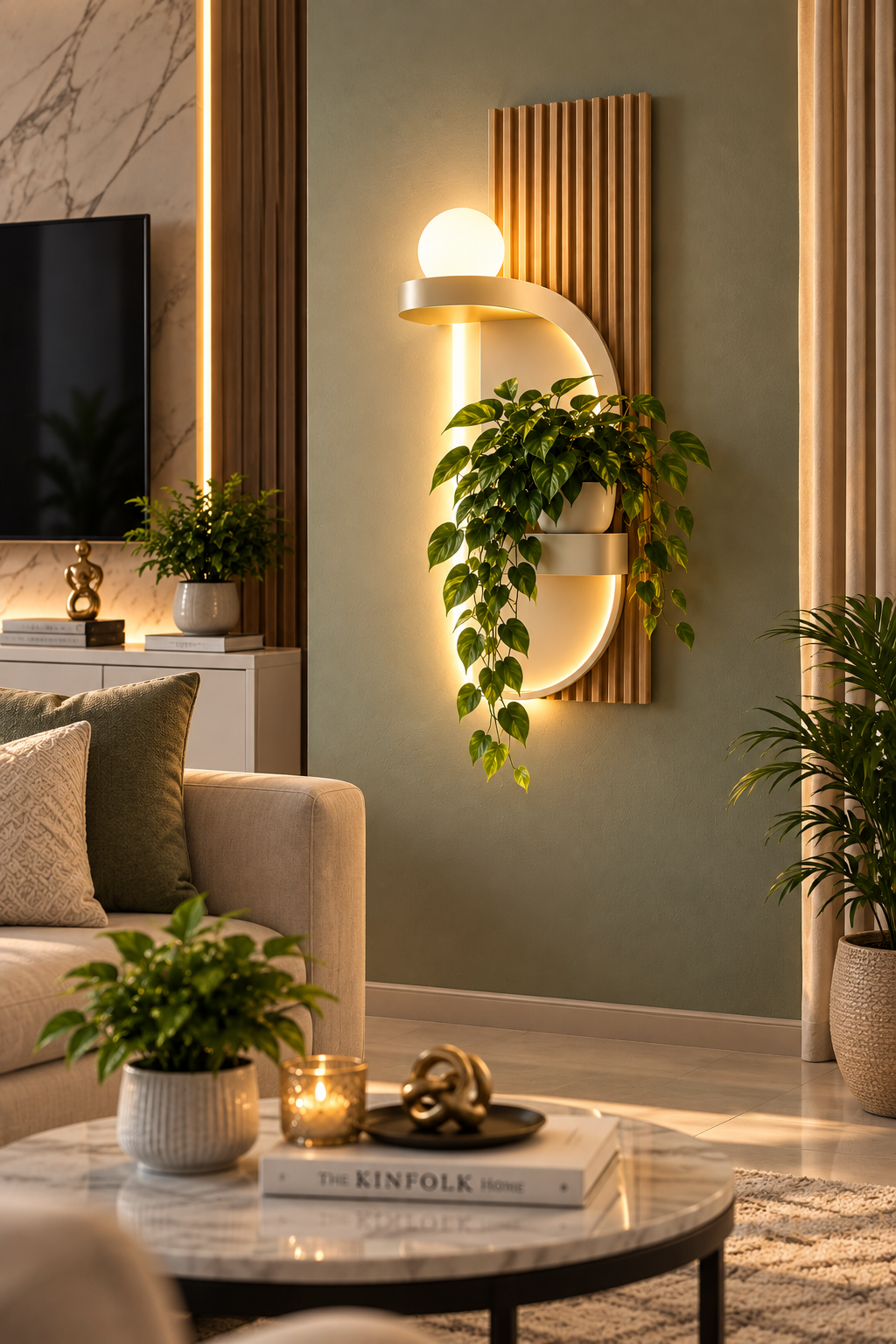 Luna LED Wall Art with Shelf (Copy)