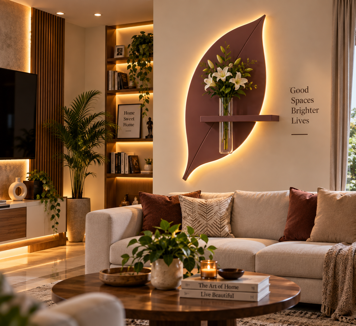 Owesco Wall Decor Decorative LED Modern Art