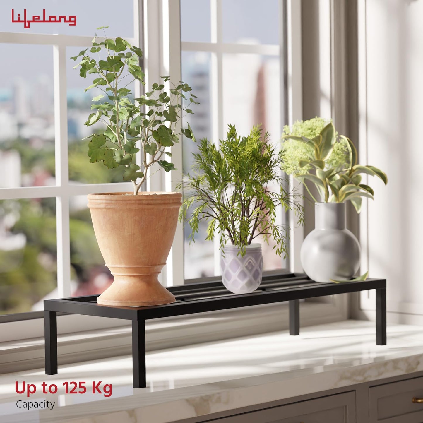 Set Of 4 Plant Stand For Balcony & Living Room