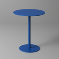 OWESCO Modern Red Metal Side Table – Minimalist Accent Table for Living Room & Office