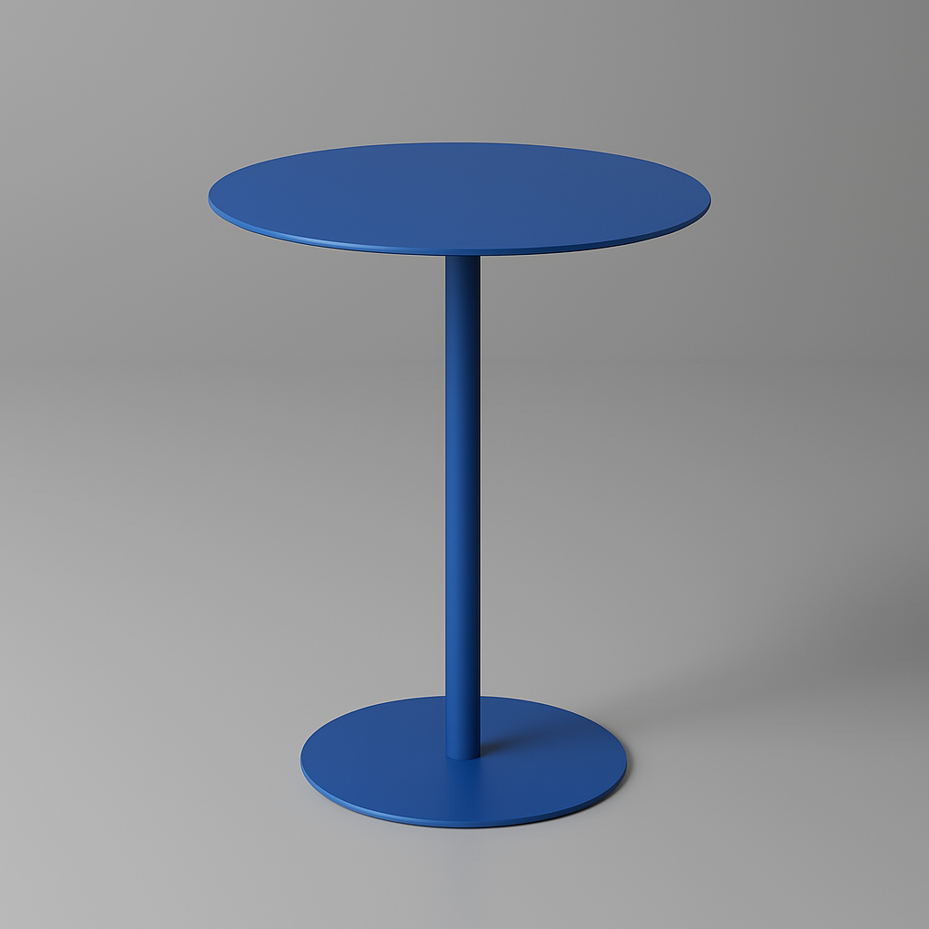 OWESCO Modern Red Metal Side Table – Minimalist Accent Table for Living Room & Office