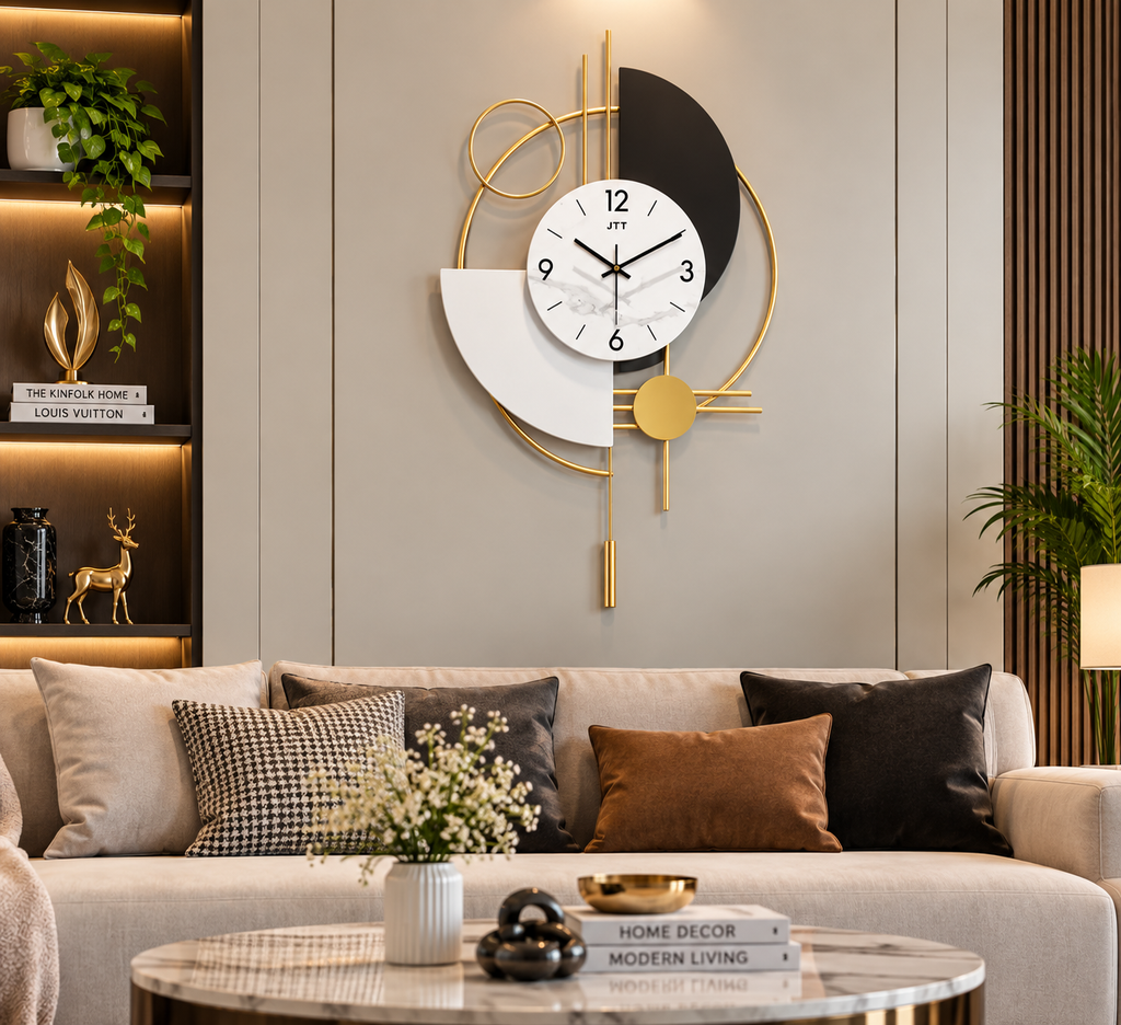 Modern Geometric Wall Clock