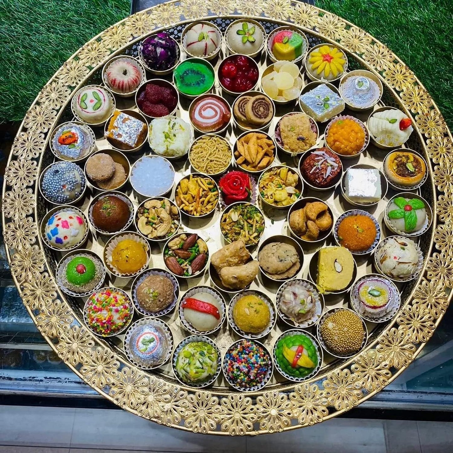 Special 56 Bhog Thali Poojan/Pooja Traditional Thali Set for Home mandir Pooja thali Decorative