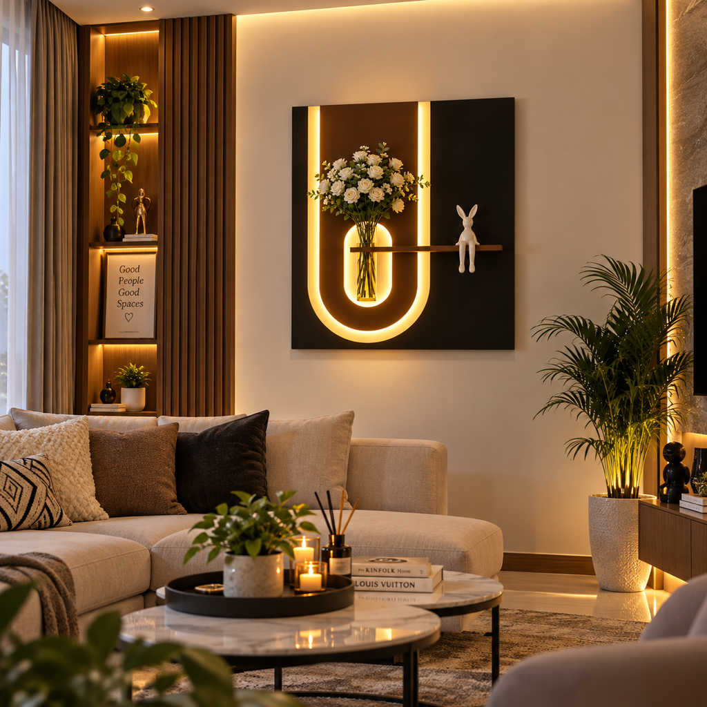 Owesco Wall Decor Decorative LED Modern Art