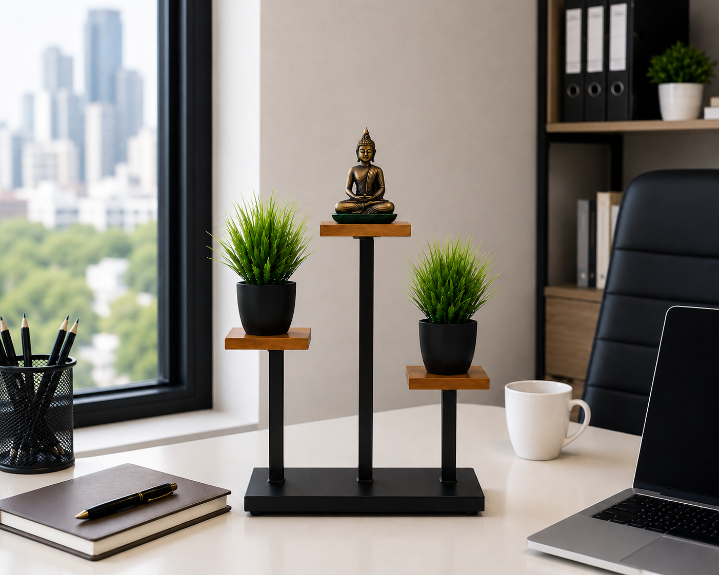 FT 12 Light Buddha Incense & Plant Stand Decor