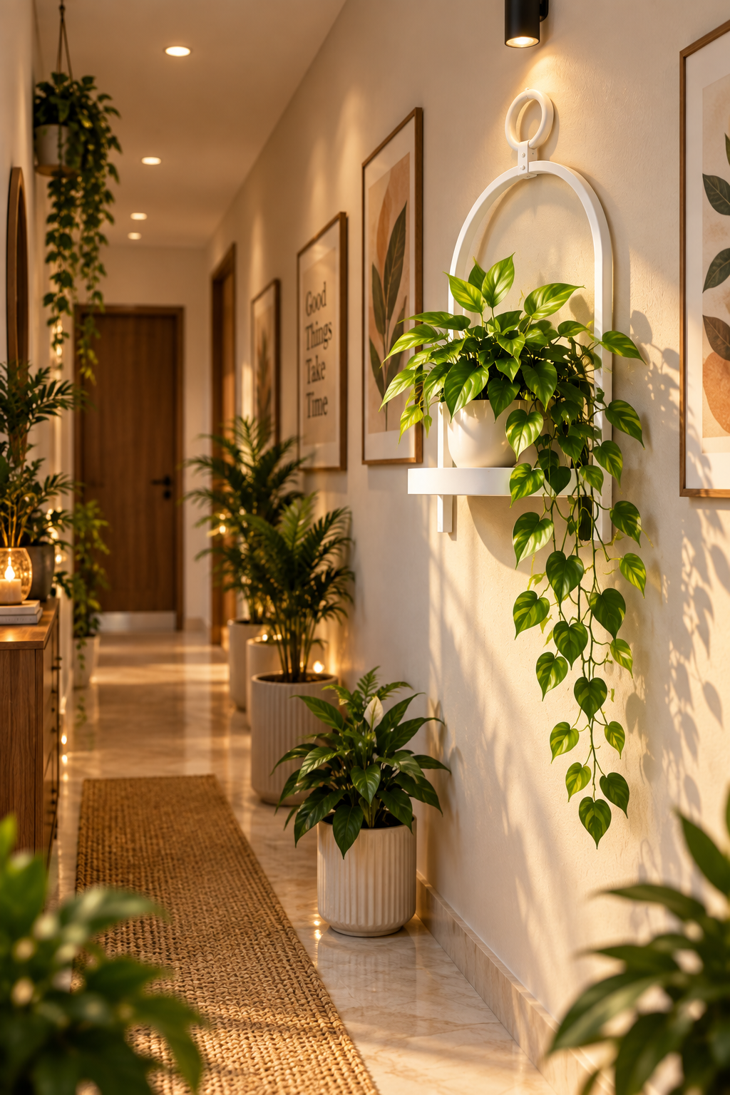 Arca White Wall Planter Shelf