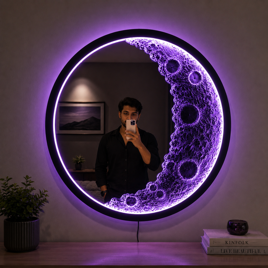 MoonGlow RGB LED Wall Mirror