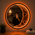 MoonGlow RGB LED Wall Mirror – Amber Edition