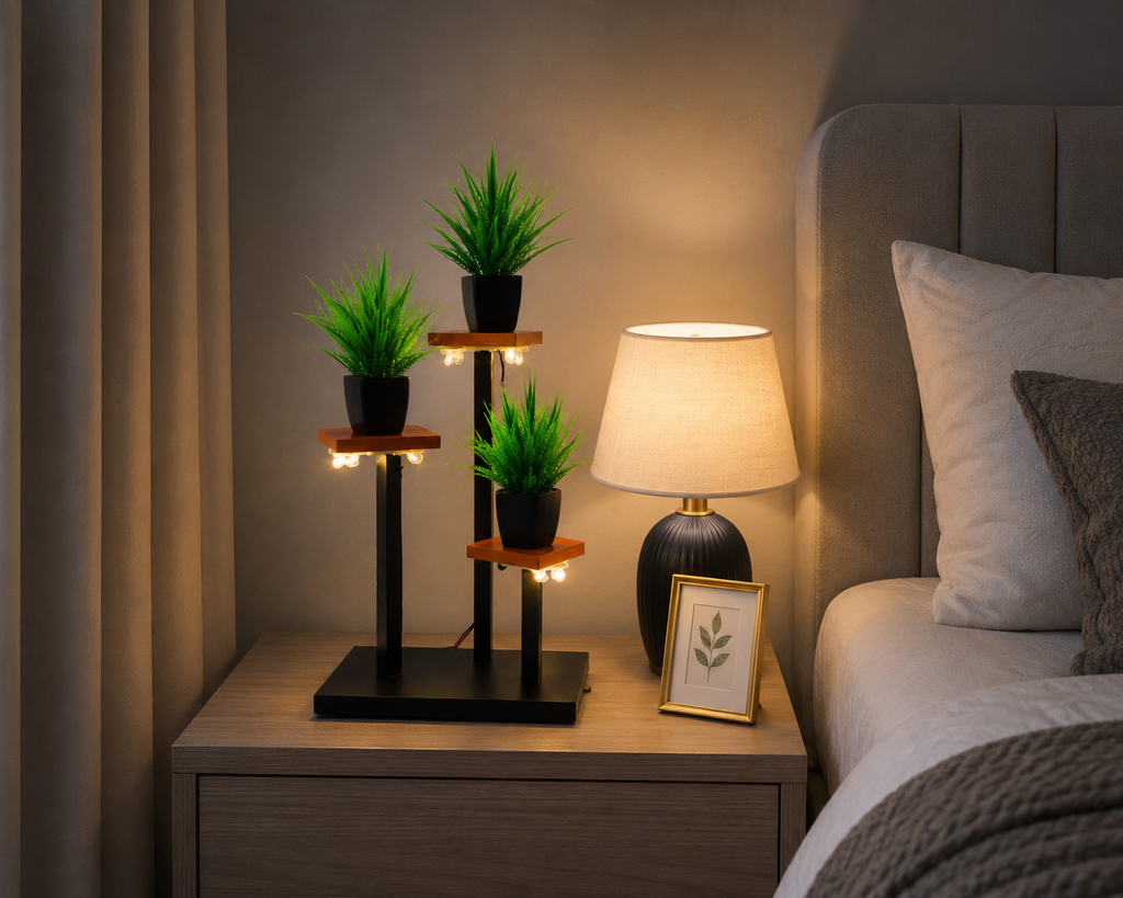 FT 12 Light Buddha Incense & Plant Stand Decor
