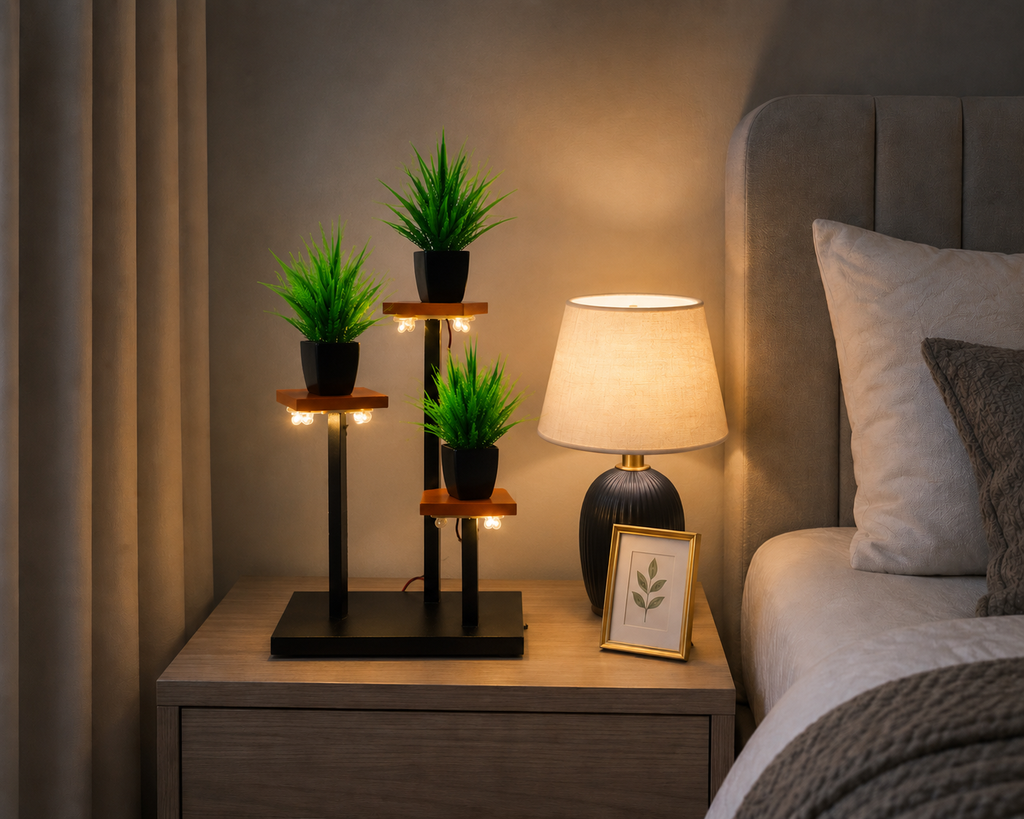 FT 12 Light Buddha Incense & Plant Stand Decor