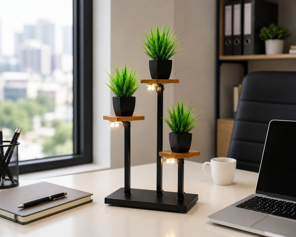 FT 12 Light Buddha Incense & Plant Stand Decor
