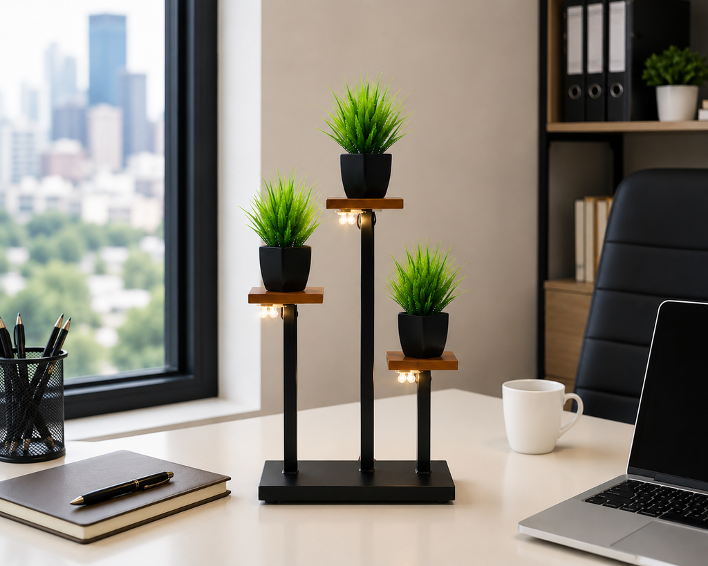 FT 12 Light Buddha Incense & Plant Stand Decor