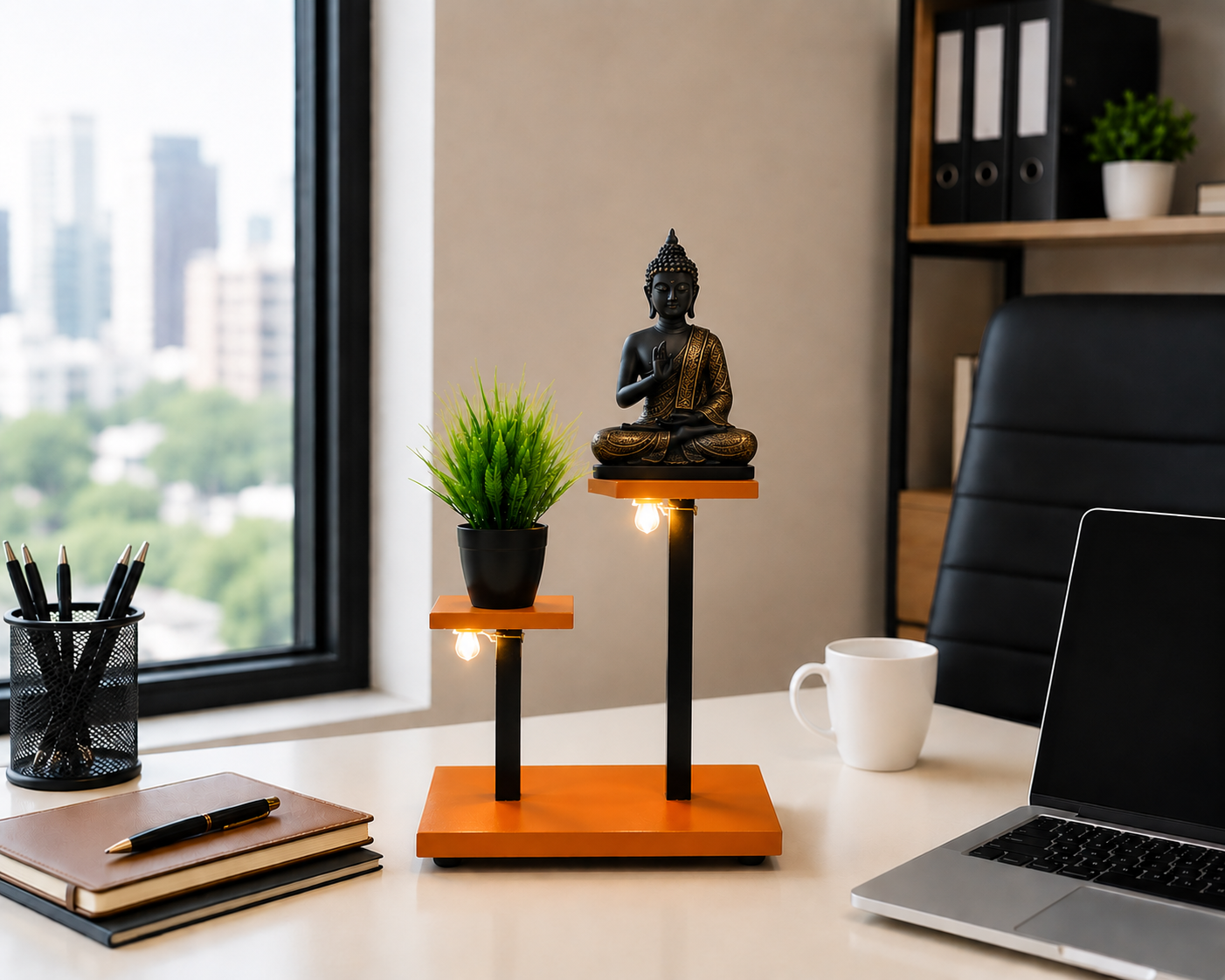 FT3 Light Buddha Incense & Plant Stand Decor