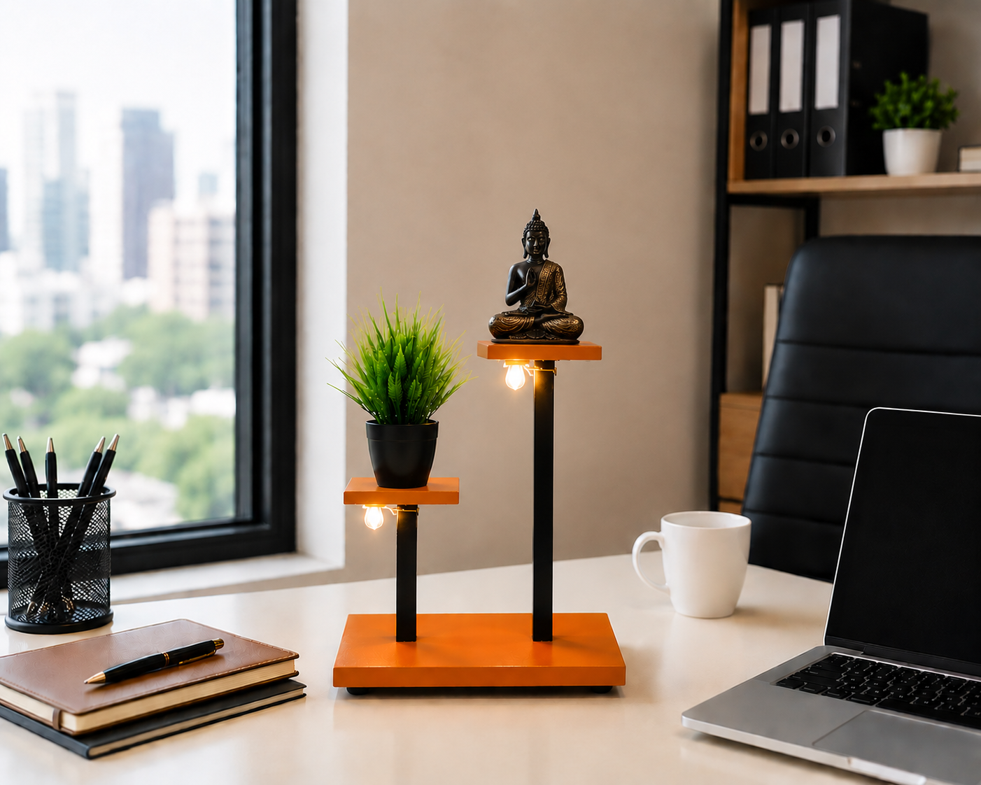 FT3 Light Buddha Incense & Plant Stand Decor