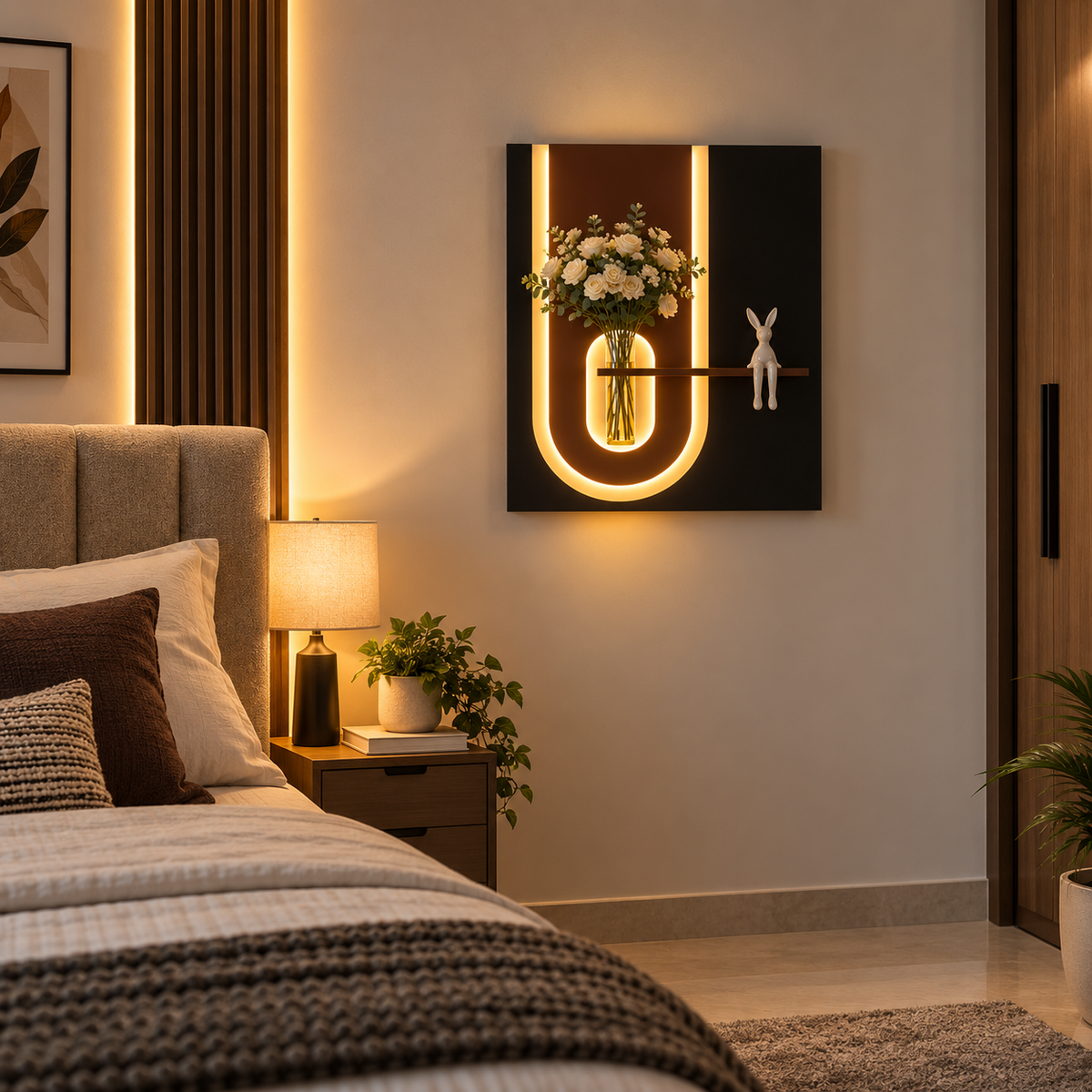 Owesco Wall Decor Decorative LED Modern Art