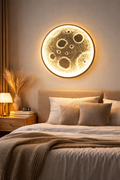 3D Moon Wall Light – Warm LED Decorative Wall Lamp for Bedroom, Living Room & Home Decor