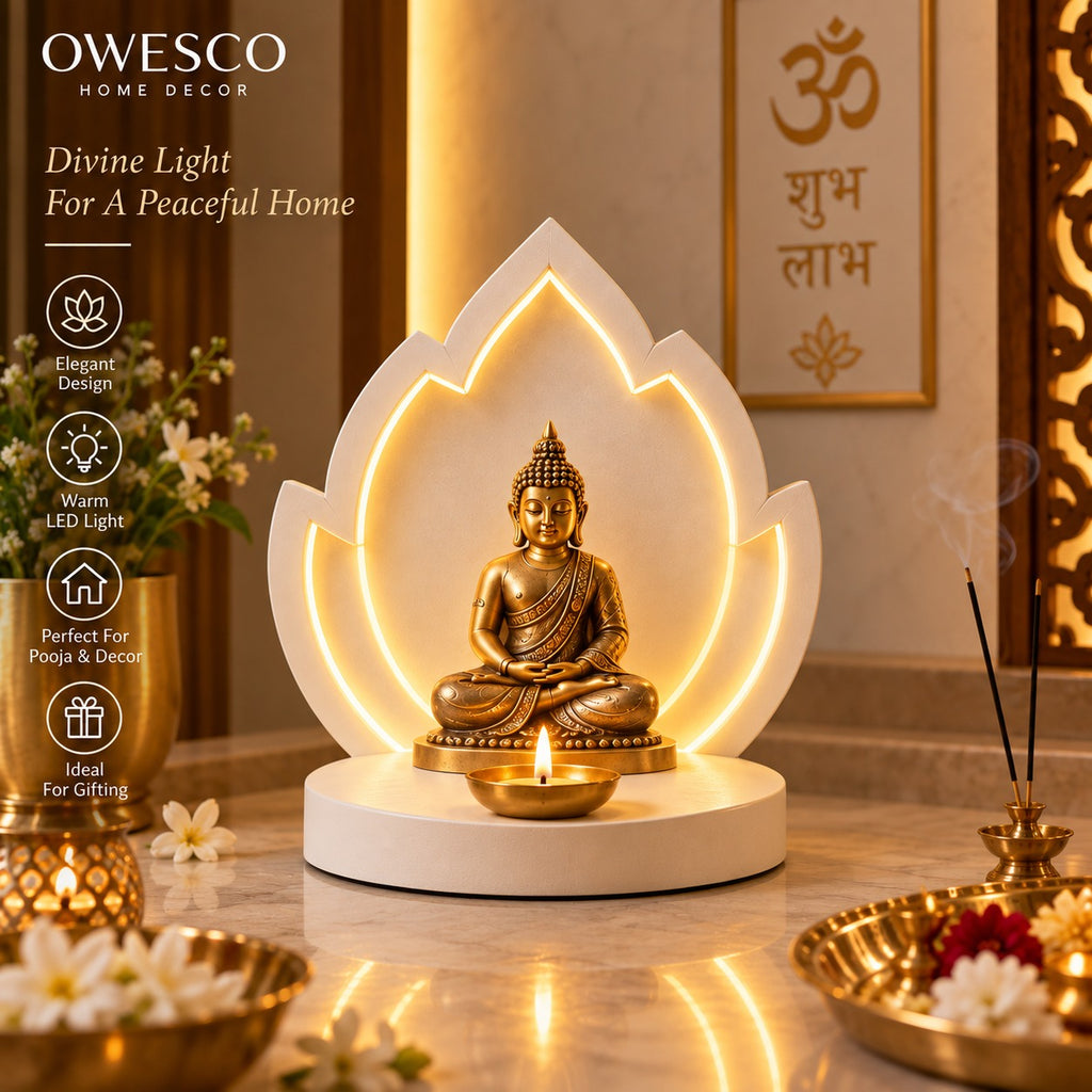 Lotus Buddha LED Decor