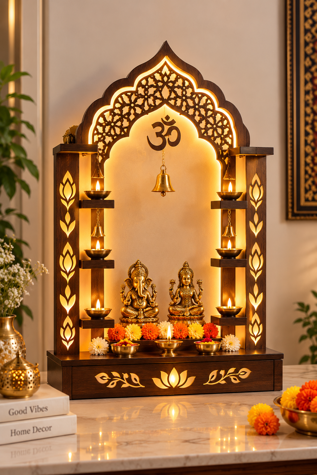 Luxury LED Pooja Mandir