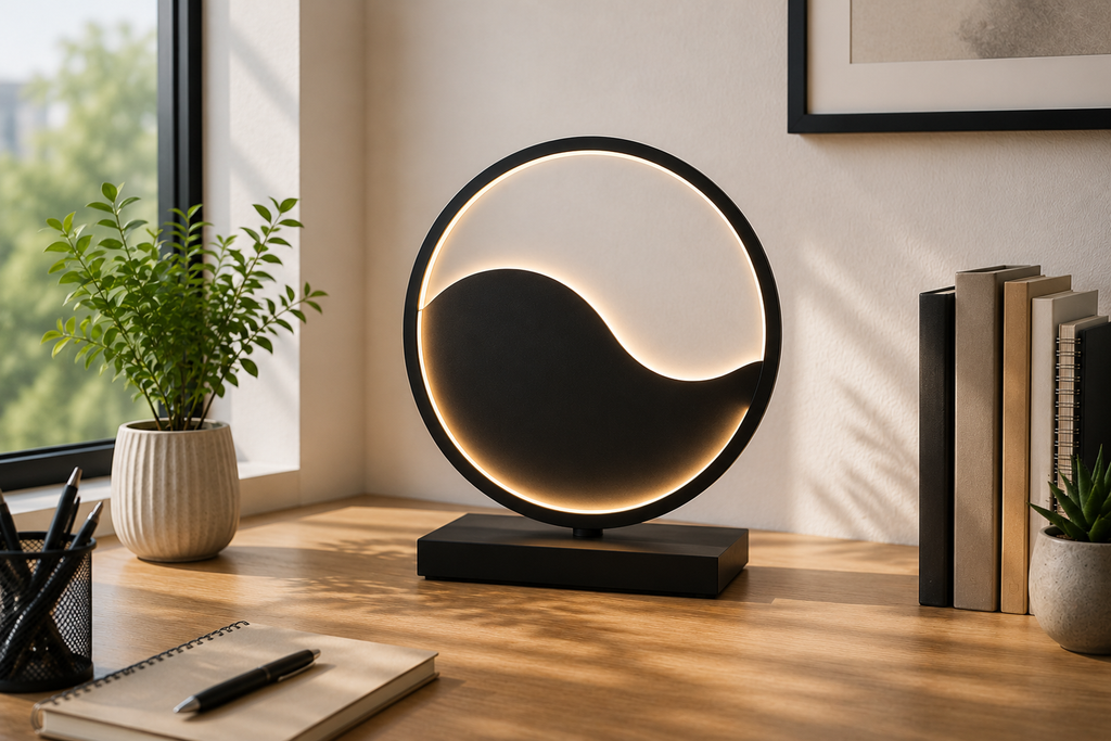 Modern Yin Yang LED Table Lamp | Decorative Ambient Desk Light