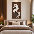 Royal White Horse 3D Wall Art – Luxury Horse Wall Decor