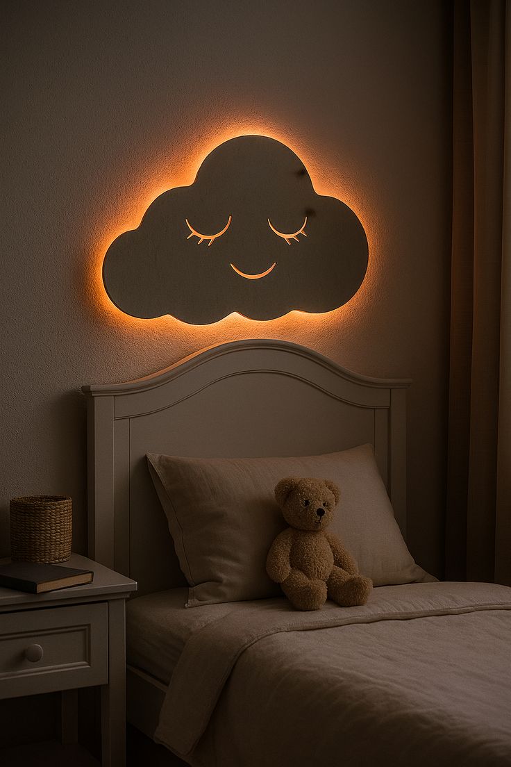 Cute Cloud LED Wall Light for Kids Room & Home Décor