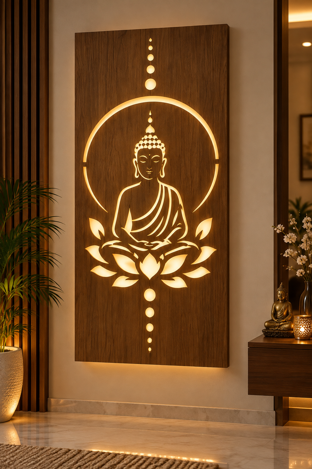 Black Buddha Zen Wall Art