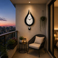 Elegant Flame Design Wall Clock 🖤