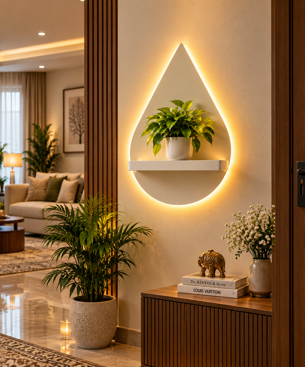 Modern LED Wall Shelf Decor