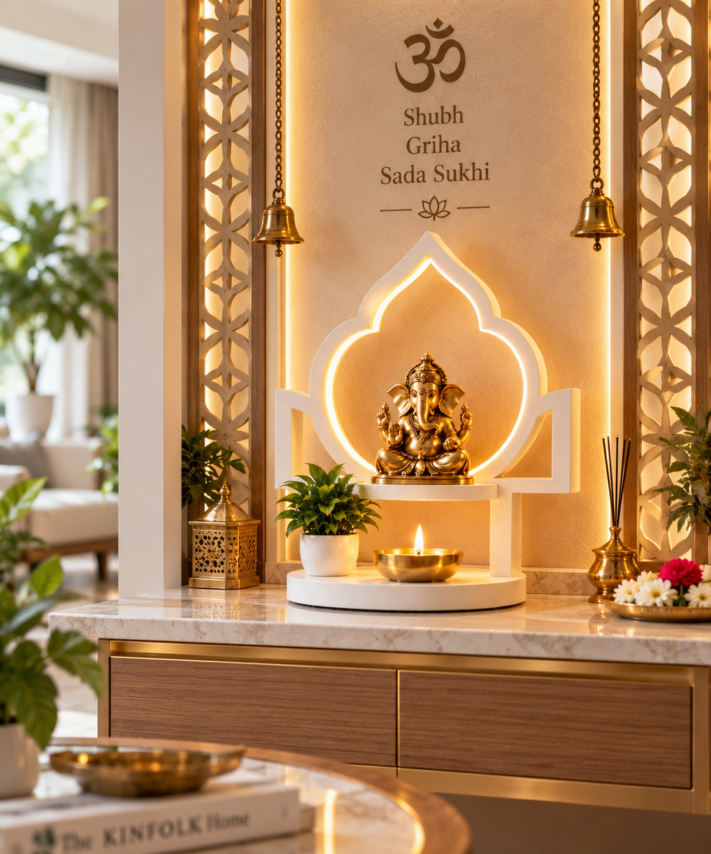 Luxury LED Mini Mandir