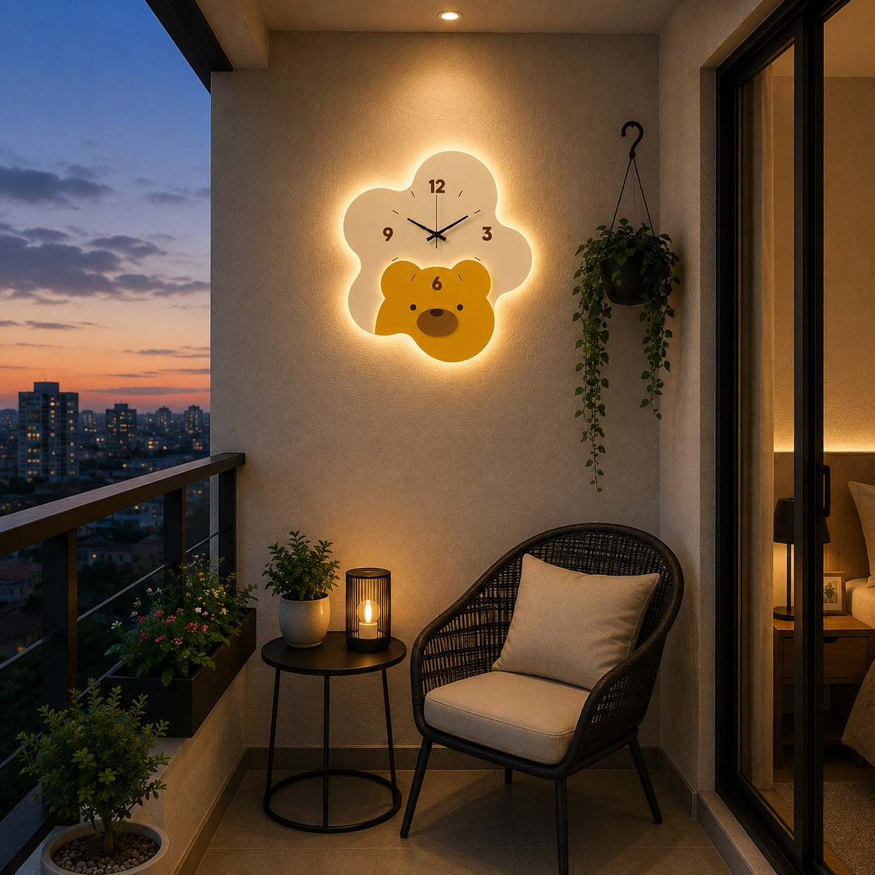 Cute Bear Kids Wall Clock 🐻⏰