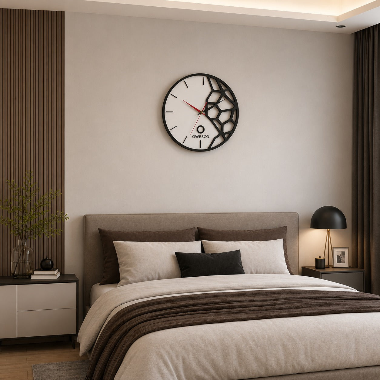 Modern Geometric Designer Wall Clock