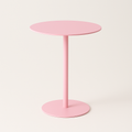 OWESCO Modern Red Metal Side Table – Minimalist Accent Table for Living Room & Office