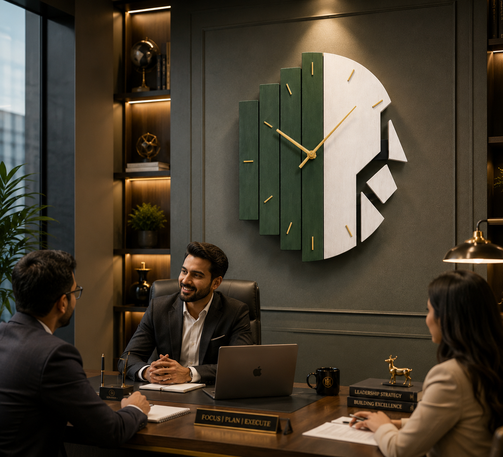 Luxury Geometric Wall Clock