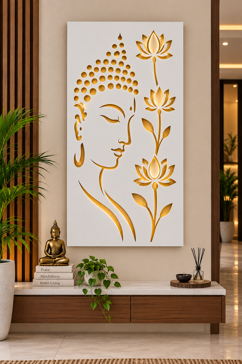 Buddha Lotus Wall Art