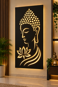 Buddha Lotus Mandir Wall Art