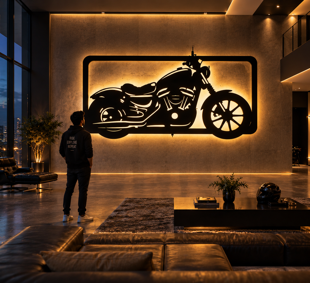 🏍️ Racing Spirit Motorcycle Wall Art